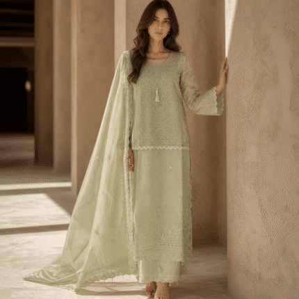 Premium Pastel Green Luxury 3 Piece