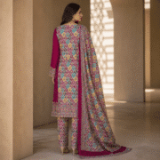 Maroon Mix Printed 3 Piece - Image 2