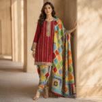 Vibrant Multi Color Printed 3 Piece