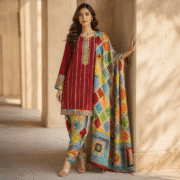 Vibrant Multi Color Printed 3 Piece