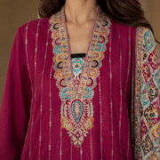 Maroon Mix Printed 3 Piece - Image 3